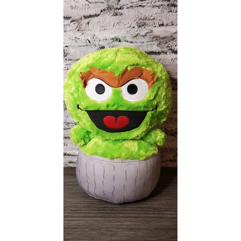 Sesame‎ Street Oscar The Grouch 15" Plush Toy Stuffed Animal Soft 50th Anniv